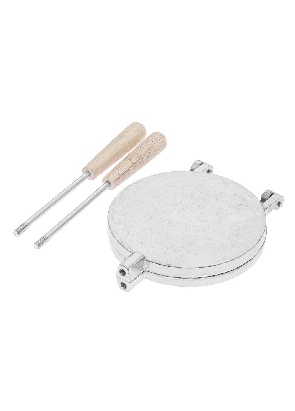 Форма алюмінієва кругла для випікання товстих бельгійських віденських вафель (вафельниця) зі знімними ручками RS (332670606)