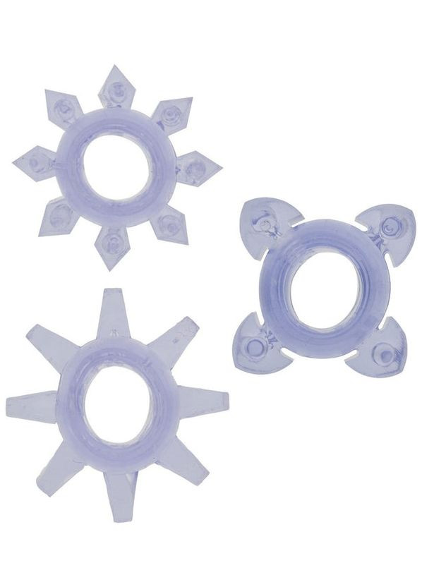 Эрекционные кольца Tickle C-Rings фиолетовые, 3 шт. Toy Joy (328283525)