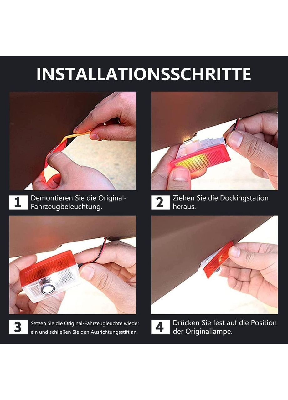 Логотип підсвічування дверей автомобіля Mercedes oGoDeal 4шт No Brand (354828841)