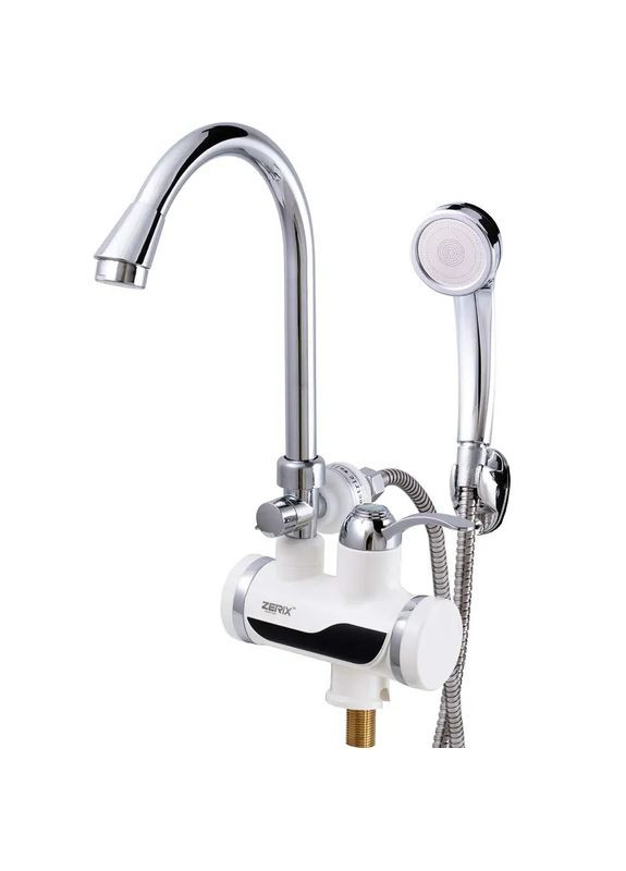 Проточный водонагреватель (с инд. темп. И УЗО) (ZX2750) Zerix ELW08-EP (366323186)