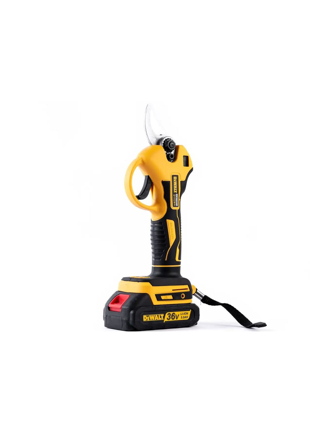 Секатор акумуляторний DCMPPS69P2 (36V, 5Ah) Безщітковий АКБ секатор Девольт для гілок і кущів DeWALT (368682162)