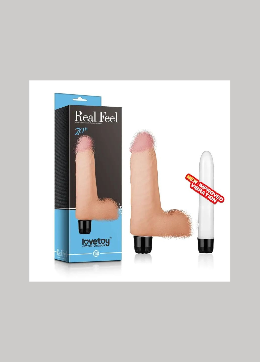 Реалистичный вибратор - Real Feel Vibrator New Flesh 7" - Женский вибратор Lovetoy (335399541)