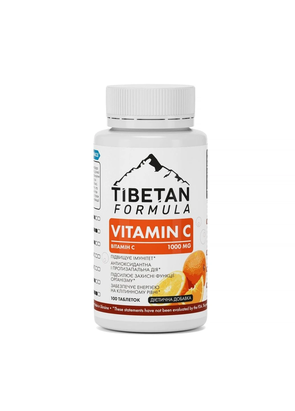 Вітамін C 1000 мг 100 таблеток Tibetan Formula (316607978)