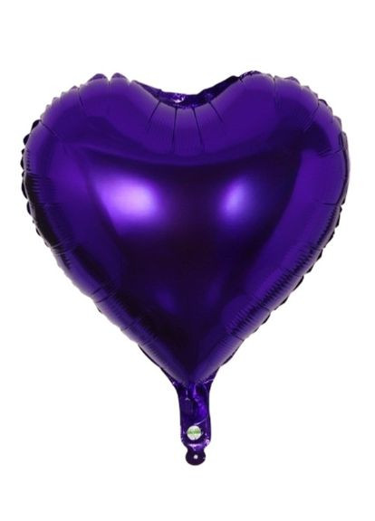 Фольгована кулька серце 18"(45 см) синє оксамитове, Китай No Brand (360898448)