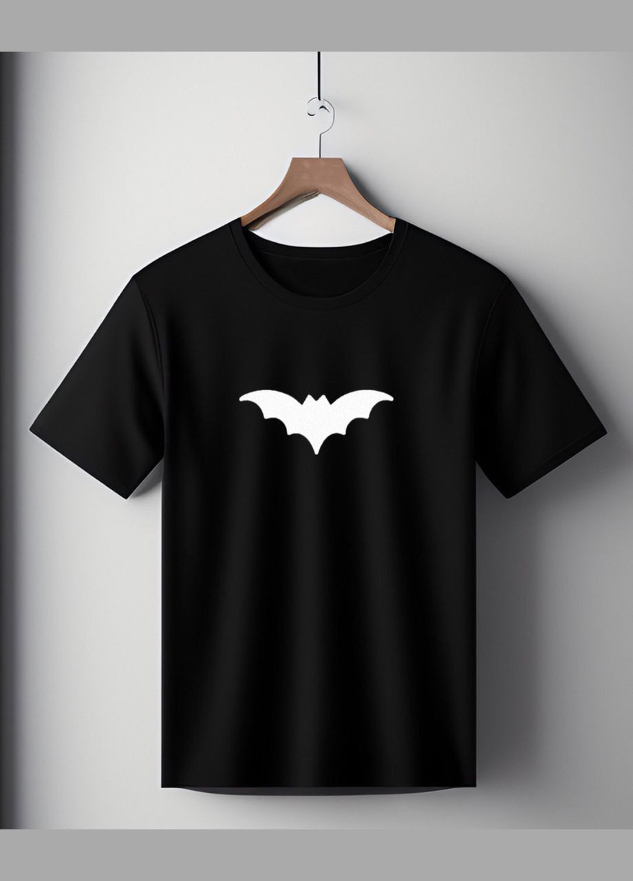 Футболка чорна оверсайз унісекс з принтом " Batman, Бетмен " Handmade (308245037)