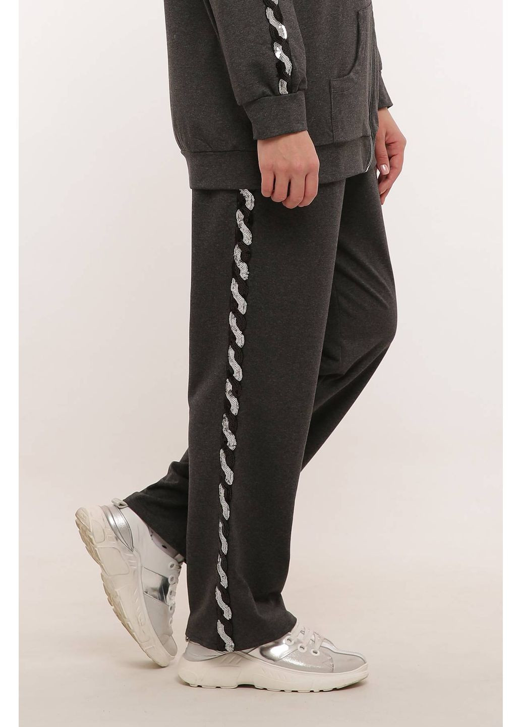 Спортивний костюм (срібна змійка) ДОЛЬЧЕ сірий Tatiana (348416786)