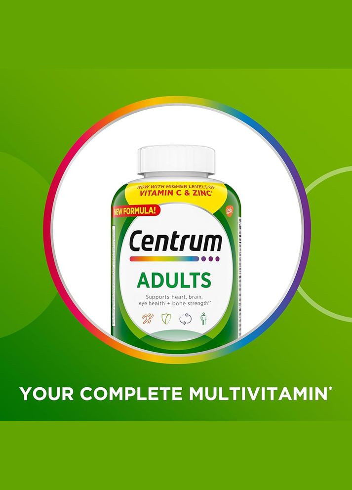 Мультивітаміни Adults 200 tab 200serv Centrum (321240615)