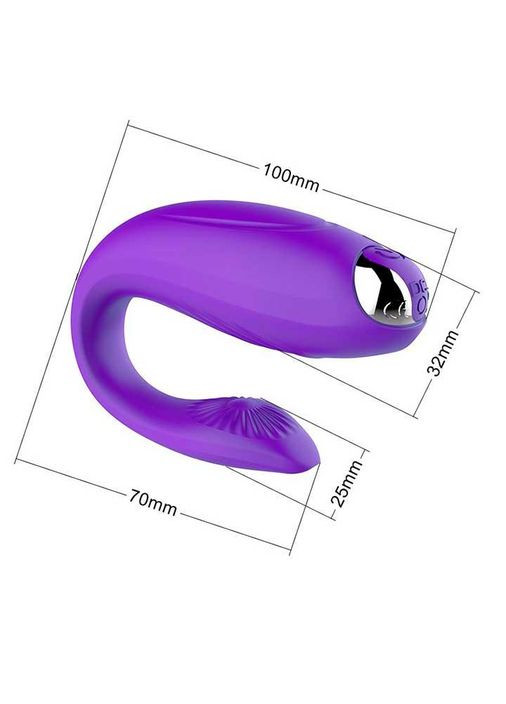 Вибратор для пар G-Sex USB Фуксия No Brand (370612030)