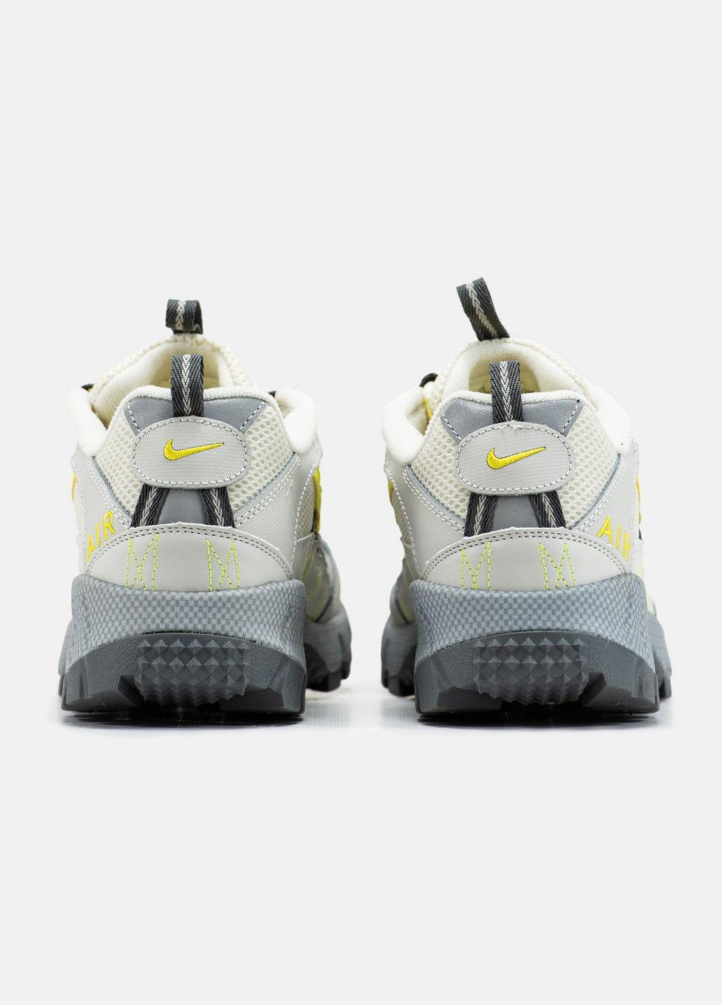 Серые демисезонные кроссовки мужские nike air humara grey yellow | найк аир хумара серые жёлтые No Brand