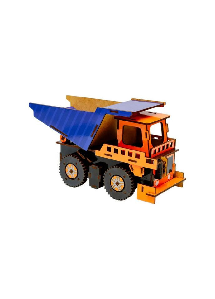 Деревянный 3D конструктор Самосвал Puz-00920, 96 деталей PuzzleOK (337500118)