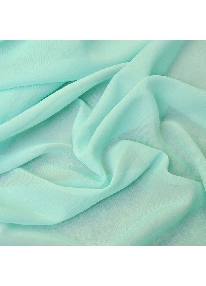 Тканина шифон Мульти 70 г/м2 150 см напівпрозора, легка, повітряна для суконь, блузок і аксесуарів м'ята IDEIA (362356367)