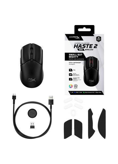 Мишка (7D388AA) HyperX Pulsefire Haste 2 Mini Wireless Black (366701519)