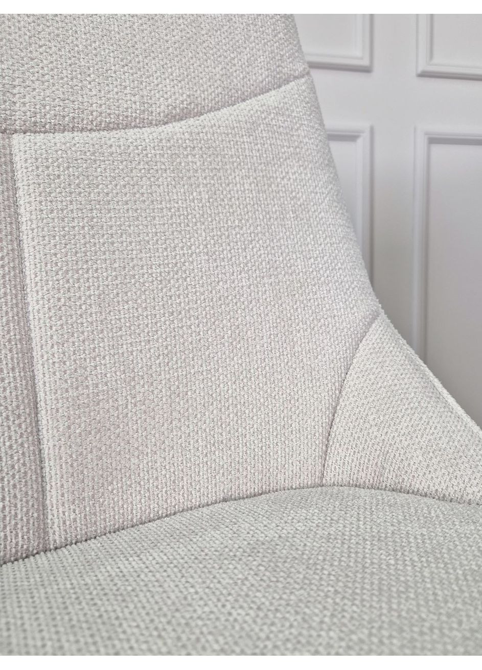 Стілець кухонний JUSTIN Чорний каркас/Світло-сірий тканина Intarsio (372178447)