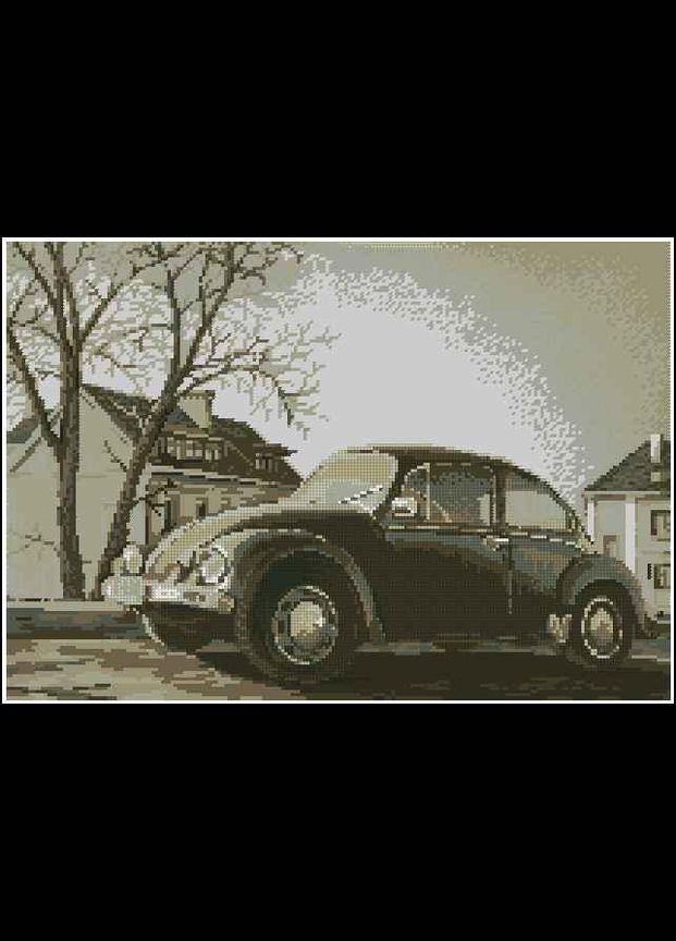 Набор для вышивки крестиком. Размер: 34*24 см. Раритет Жук Лоскуток (315358098)