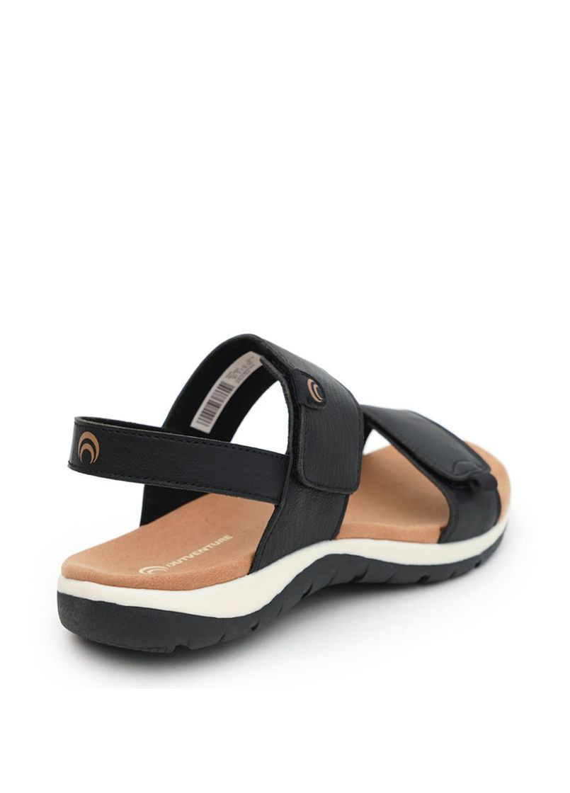 Черные женские сандалии 128054-99 черный искусство. кожа Outventure
