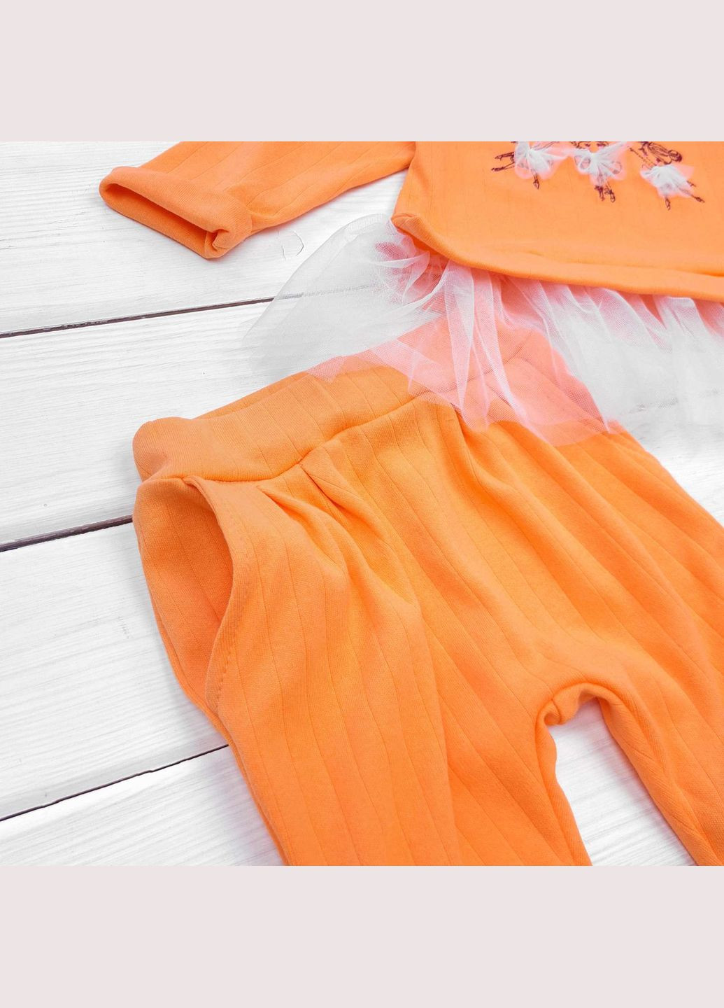 Оранжевый демисезонный кофта с фатином dexter`s и штанишки balerines dexter's