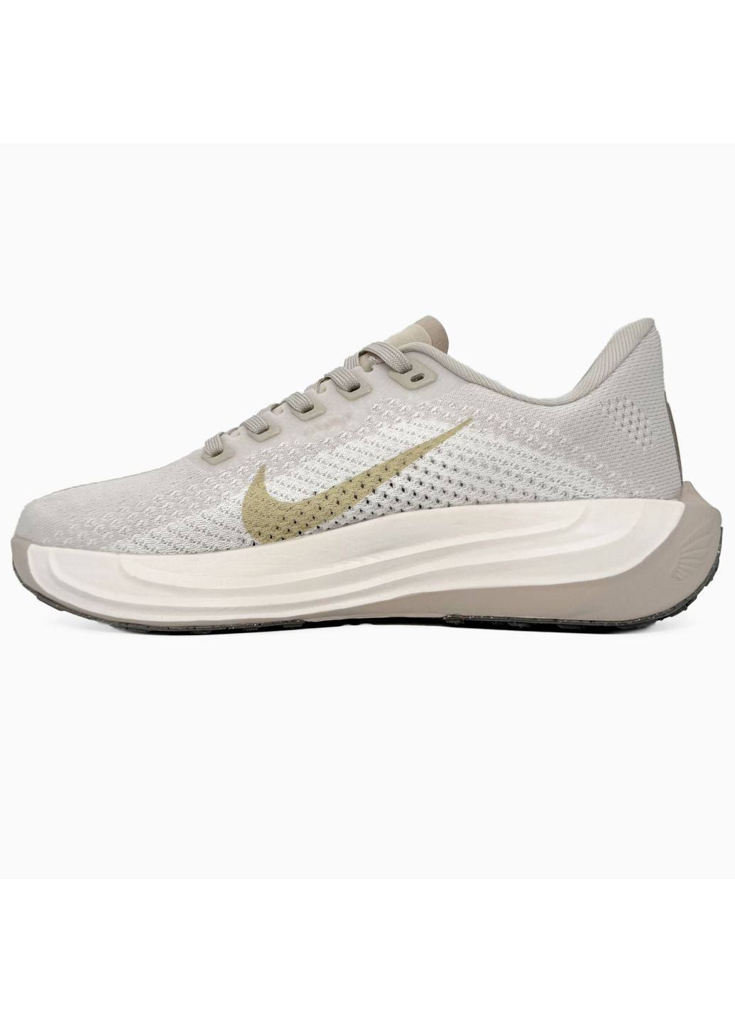 КРОССОВКИ ЖЕНСКИЕ NIKE AIR PEGASUS ROAD RUNNING BEIGE / WHITE НАЙК АИР No Brand белые демисезоны (367114971)