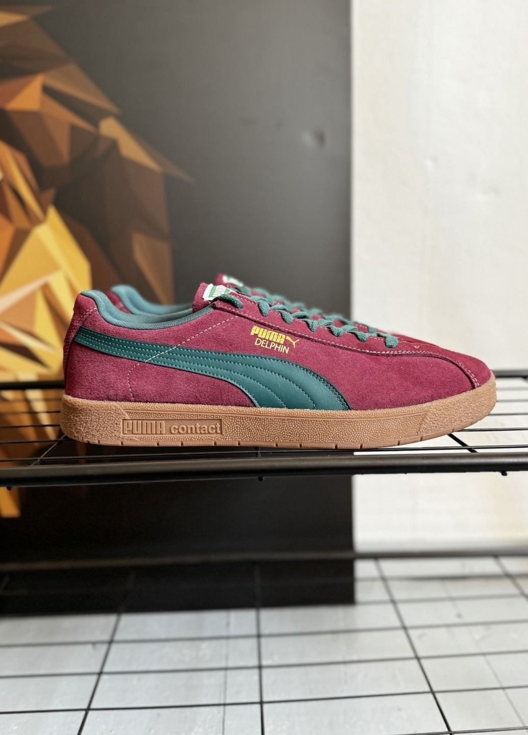Бордовые всесезонные кроссовки Puma Delphin Violet