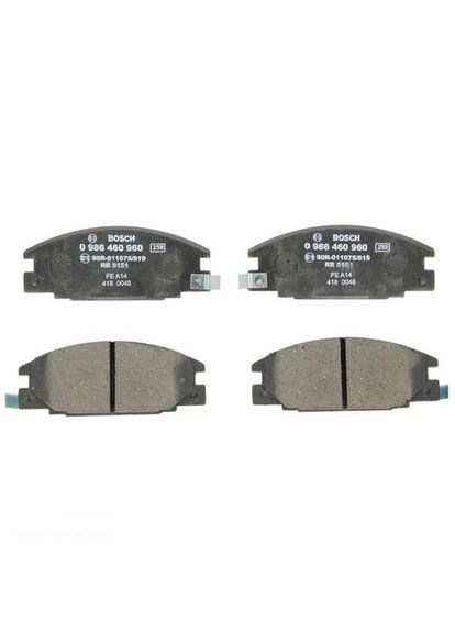 Тормозные колодки дисковые передние OPEL Campo Pick-Up Frontera -02 0986460960 Bosch 00-00014011 (346483398)