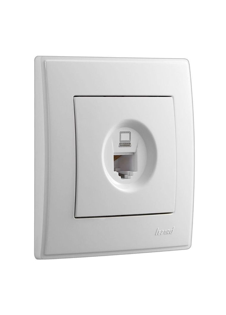 LESYA Розетка комп'ютерна білий Lezard (361150951)