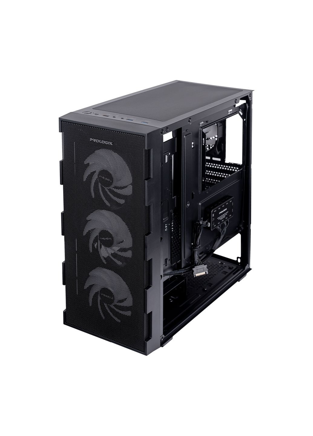 Корпус E115 Tempered Glass&Mesh Black Prologix (314834330)