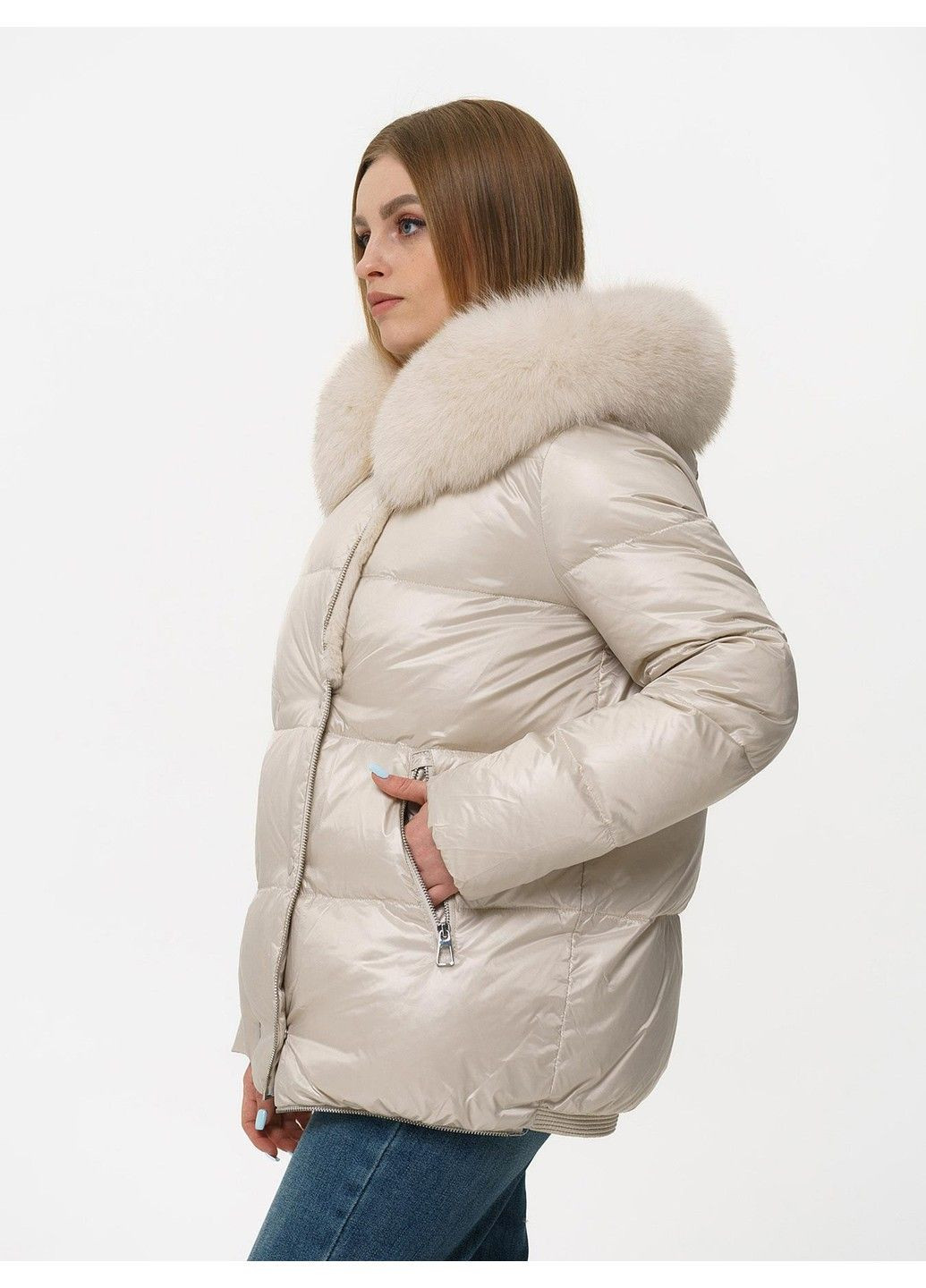 Молочная зимняя куртка 21 - 04282 Vivilona