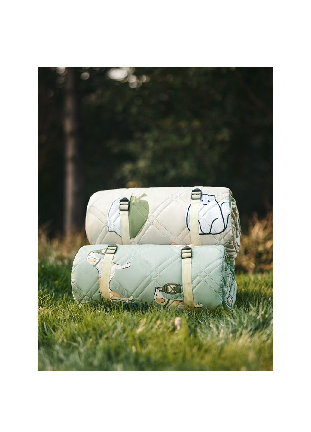 Коврик для пикника Naturehike 210х240см CNK2350WS010 (Бежевый с котами) No Brand (332635717)