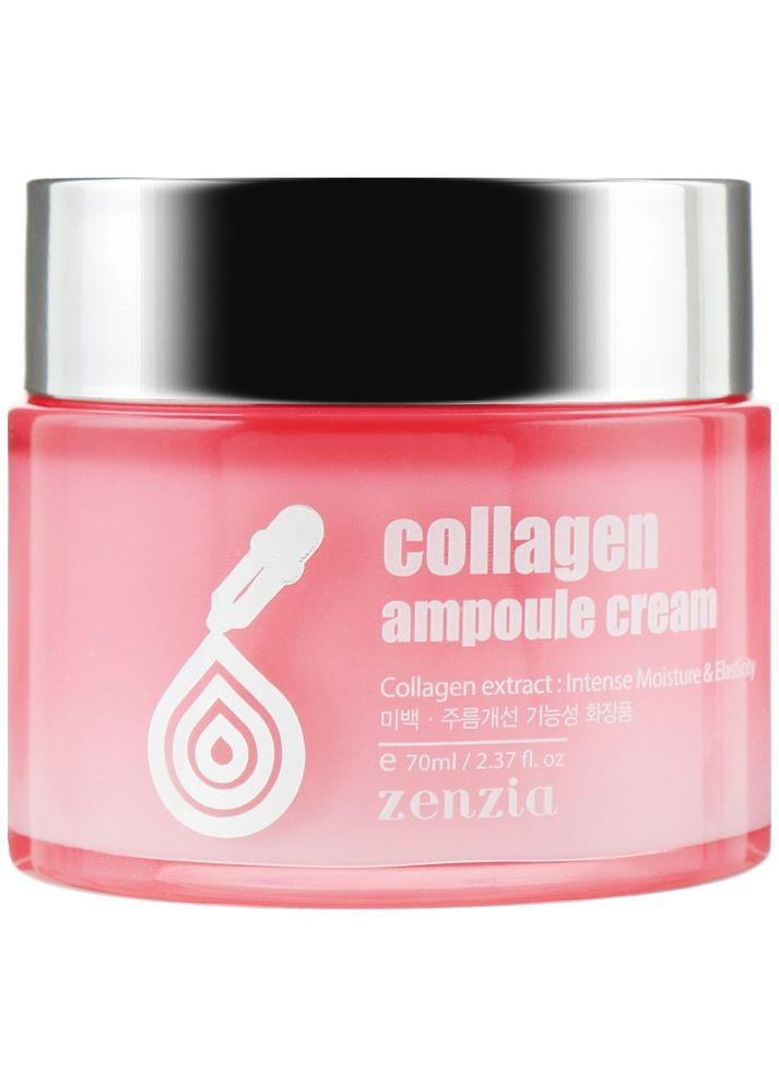 Ампульный крем для упругости кожи с коллагеном Collagen Ampoule Cream 70 мл (8809210030386) Zenzia (360715300)