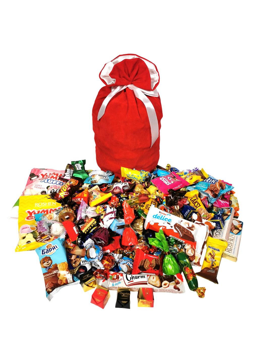 Подарунок №44/2 "Королівський мішечок", 2,5 кг, 19Х19Х30 см Унікальна цукерка (372656242)