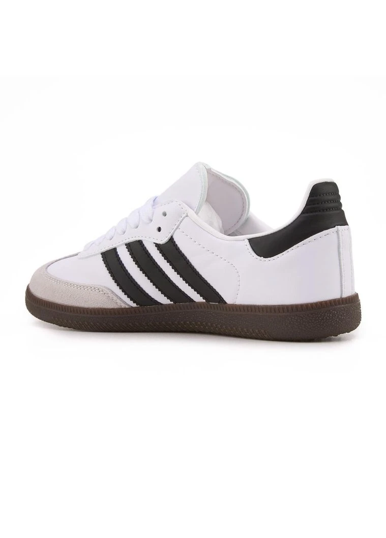 Білі кросівки чоловічі adidas samba white black gum адідас самба білі демісезон No Brand