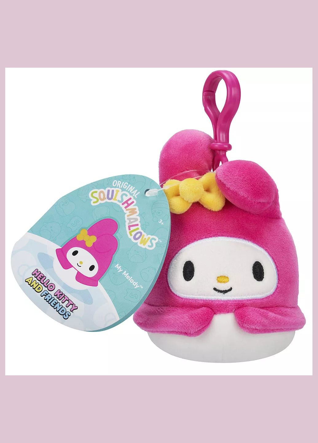 М'яка іграшка на кліпсі Hello Kitty Моя Мелоді 9 см (SQSN00271) Squishmallows (326805548)