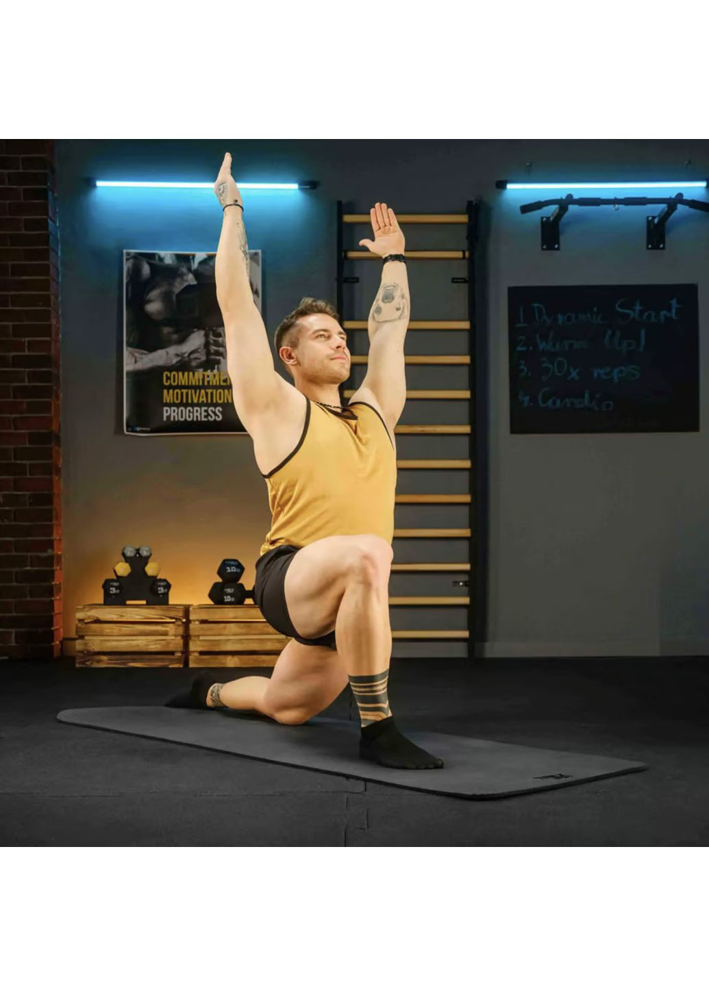 Коврик для йоги TX-018NGM NBR 1см 180х60 черный TREX Sport (361952764)