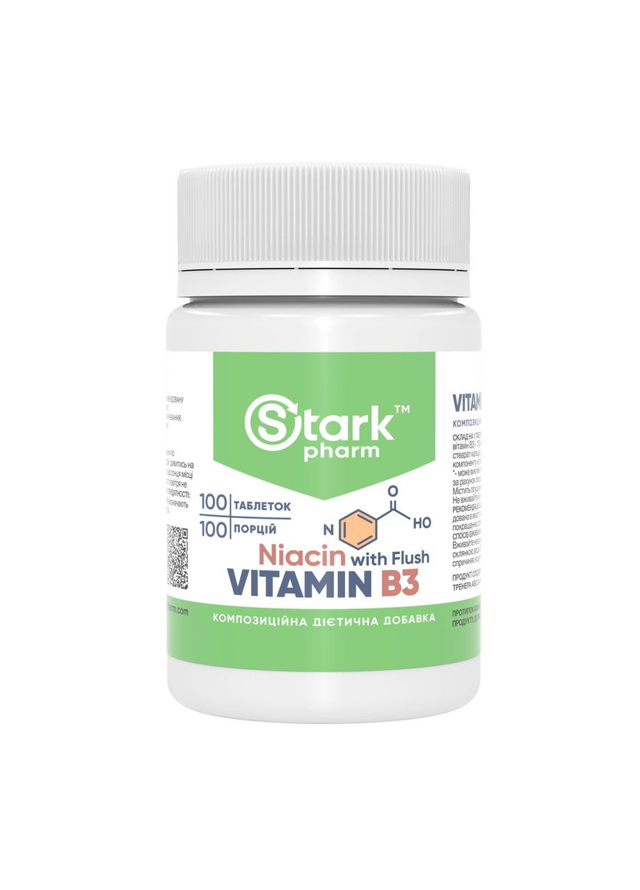 Vitamin B3 Niacin - 100 caps Stark Pharm (369400368)
