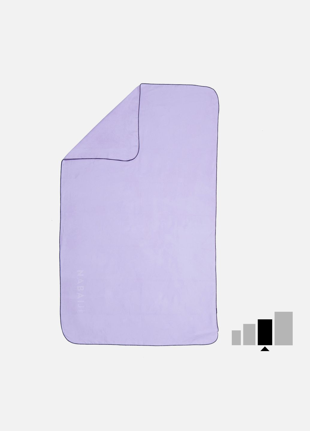 Полотенце из Микрофибры 80 х 130см для Бассейна и Других Видов Спорта Nabaiji фиолетовый