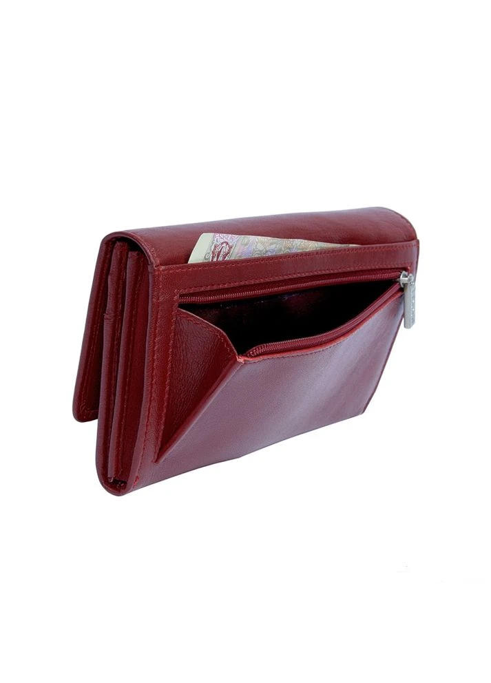 Жіночий шкіряний гаманець червоного кольору Toni Perotti Cortina 5048 rosso Tony Perotti (303830936)