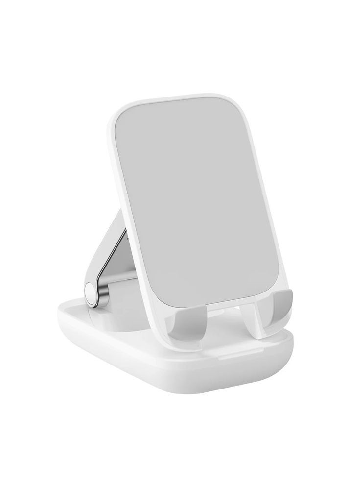 Настільна підставка складана Seashell Folding Phone Stand з дзеркалом біла Baseus (283022607)