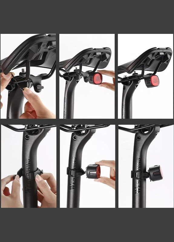 Фонарь велосипедный YP0701409-WT09 задний велогабарит умный 9шт West Biking (352012791)