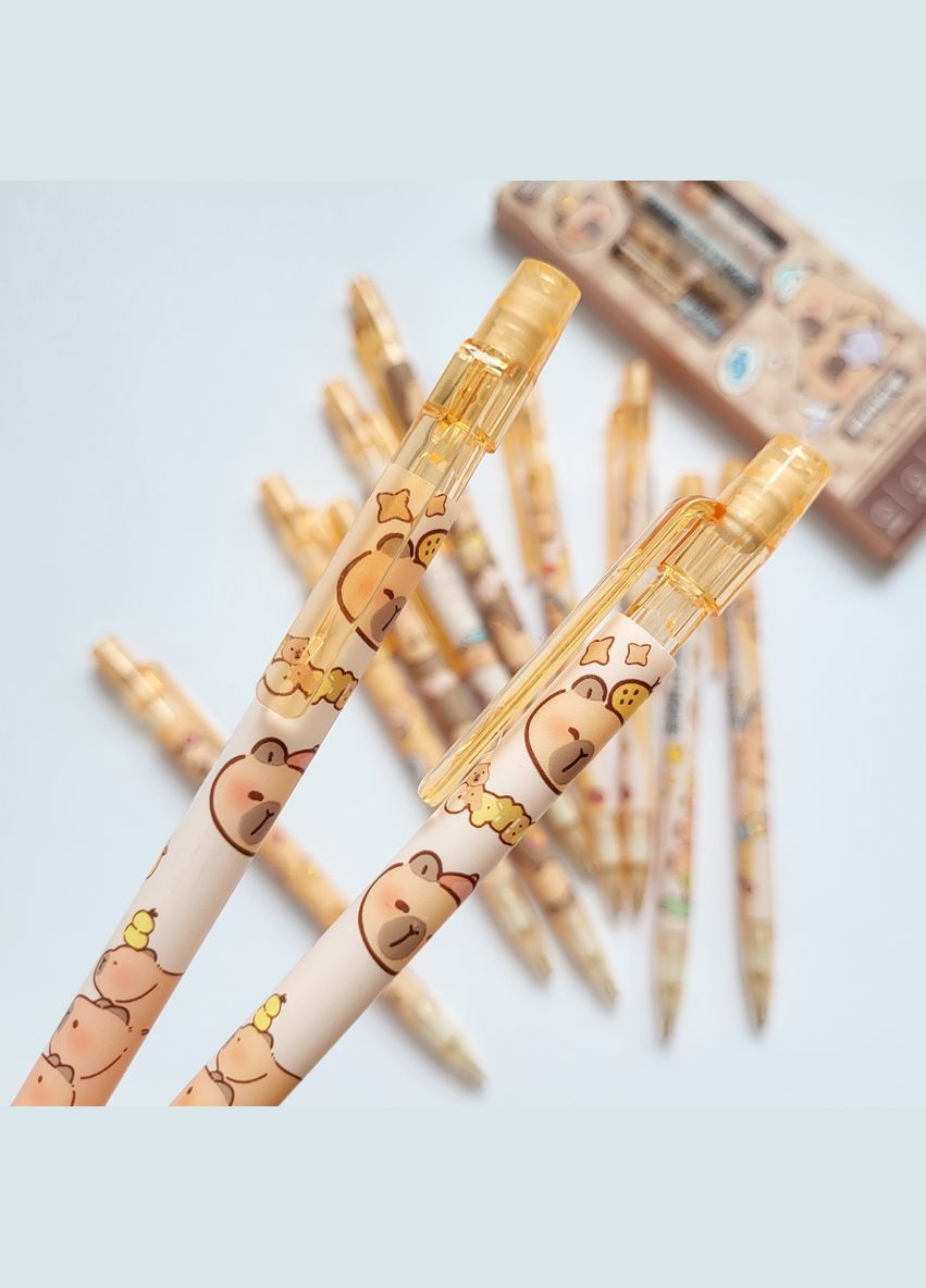 Механічний олівець для письма та малювання з малюнком капібари Capybara апельсин 0.5 мм No Brand (325880407)