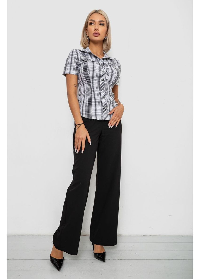 Белая рубашка женская в клетку Ager 230R065