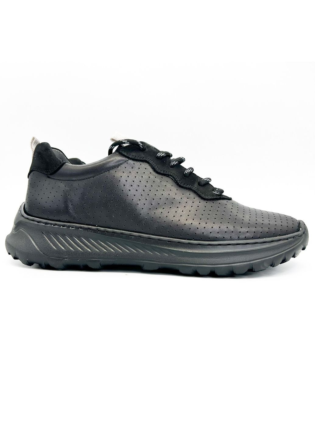 Черные летние кроссовки (р) кожа 0-2-2-8459 Stepter