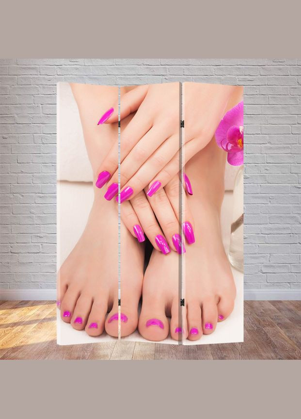 Ширма для педикюрного кабінету "Рожеві нігтики" см Україна (322420791)