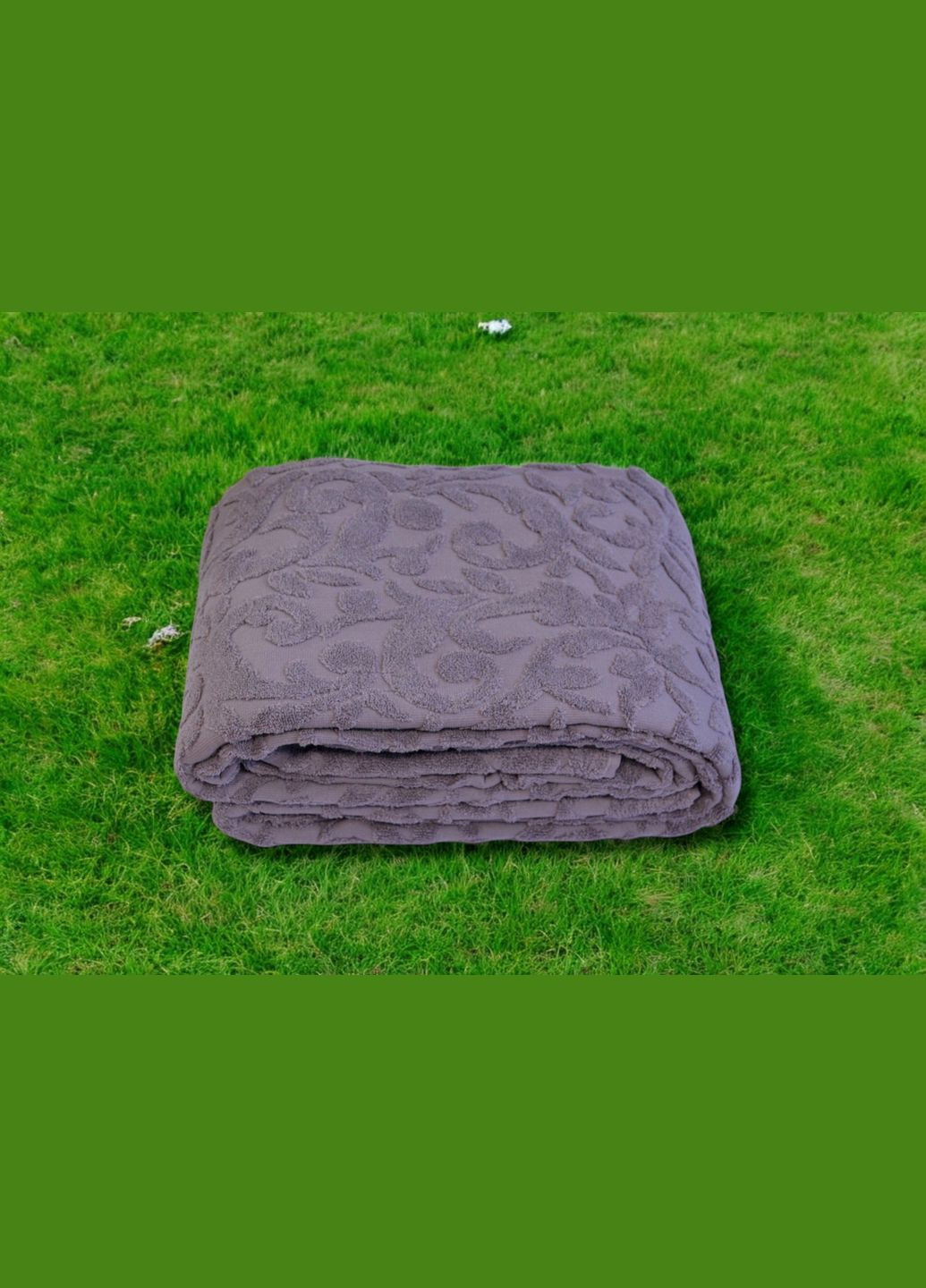 Махрове покривало Cotton Area 160 х 220 см фіолетове AE (366423245)