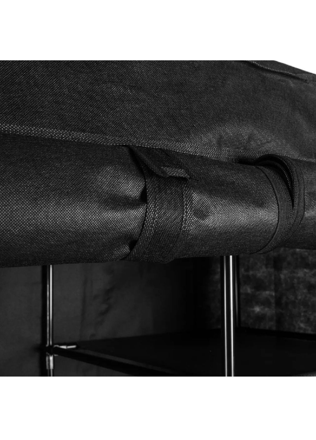 Текстильна складна шафа гардероб з полицями вішалками для зберігання одягу сумок ковдр 14 полиць 170×170×40 см (481633-Prob) Unbranded (364233676)