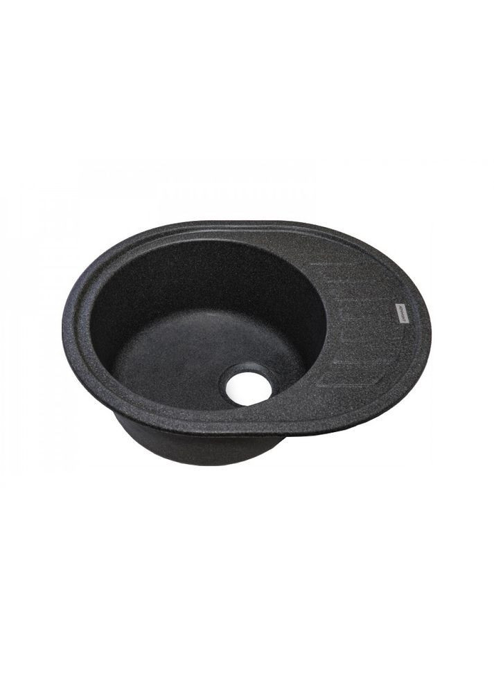 Кухонна мийка зі штучного каменю/кварцева 615х495х200 мм, овальна OVUM Графіт (30500615495) Adamant (368157260)