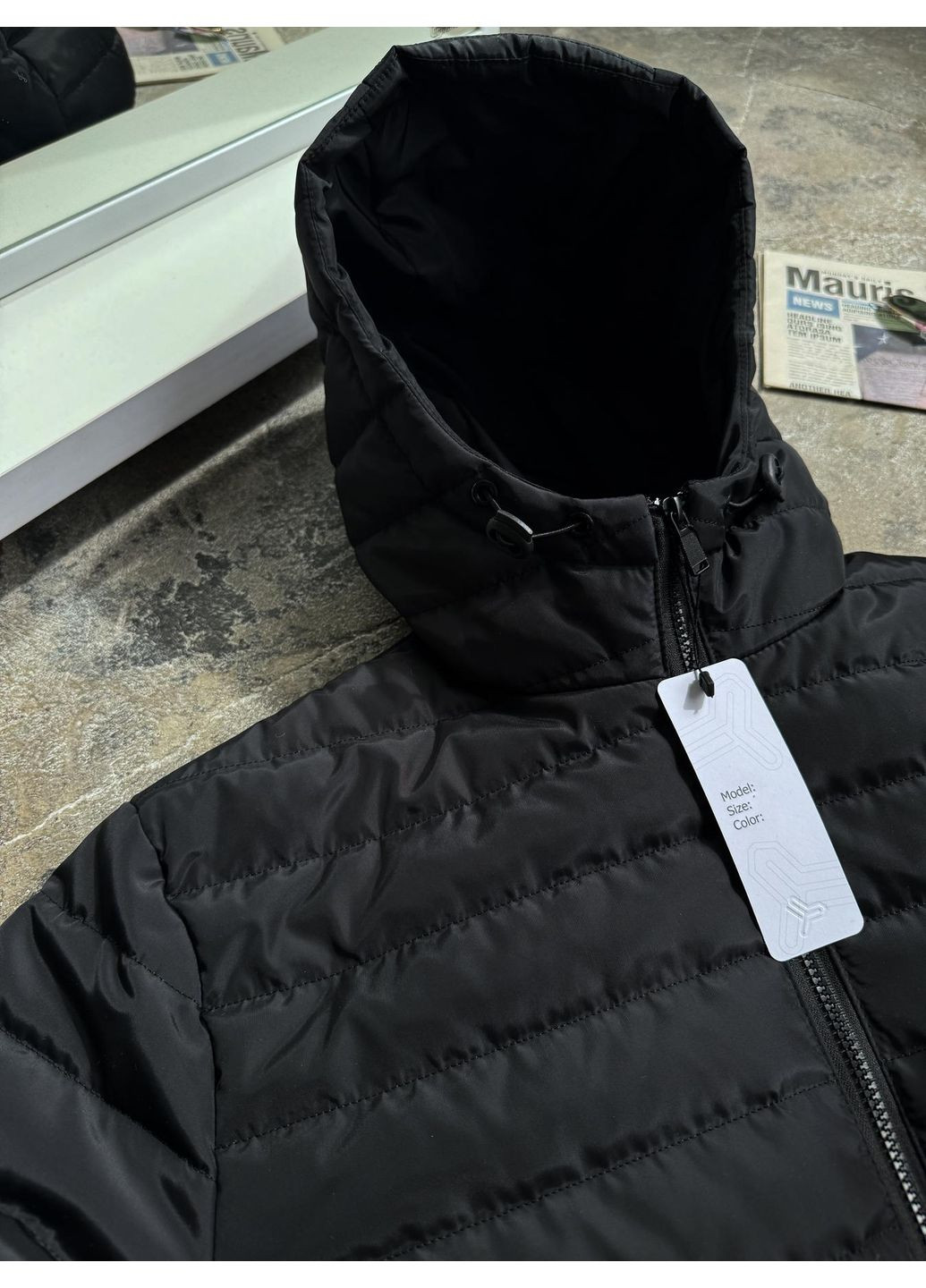 Чорна демісезонна стильна демісезонна куртка Luna