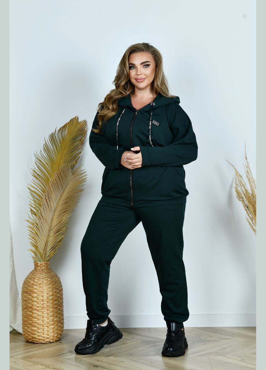 Женский спортивный костюм двойка черный для тренировок и активного отдыха спортивный комплект. New Trend (304647421)