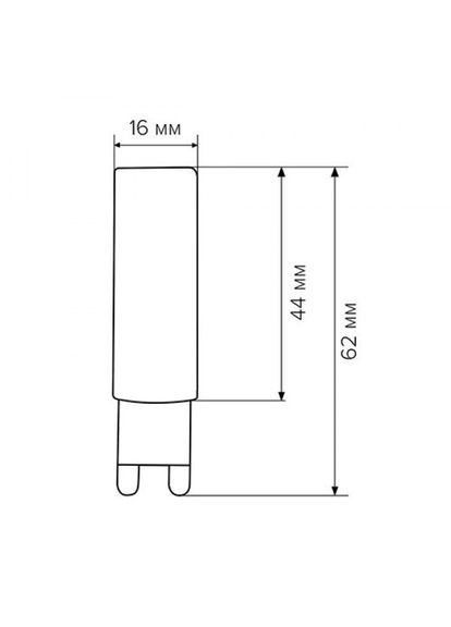 Свiтлодiодна лампа G9 7 W 2835 3000K AC220 BIOM (315138659)