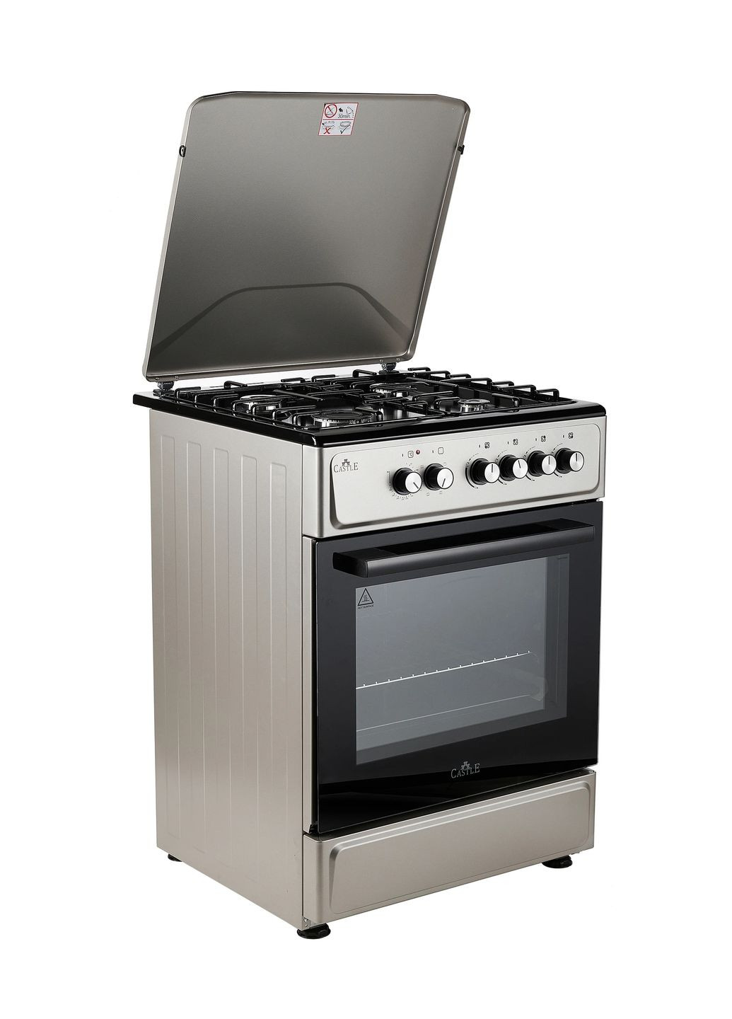 плита комбинированная cpg-60b (серая) Castle