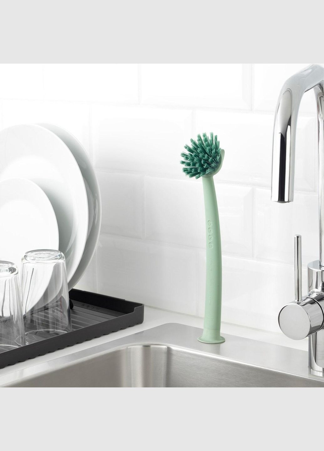 Щітка для миття посуду ІКЕА RINNIG Зелений (90407811) IKEA (267903195)
