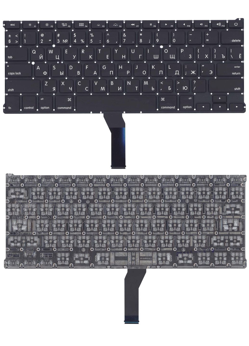 Клавиатура для ноутбука MacBook Air 2011+ (A1369) Black, (No Frame), RU (горизонтальный энтер) Apple (379177024)